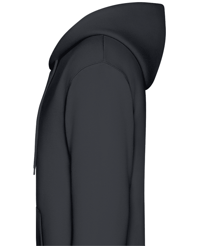 Preview: Men's Organic Hoodie with Side Pockets - Grey - Left