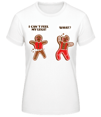 Broken Gingerbread Men - Camiseta básica de mujer - Blanco - delante