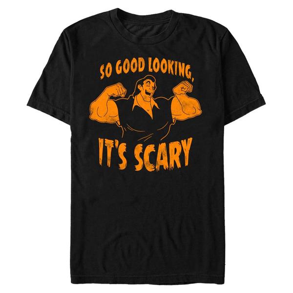 Aperçu: Disney - La Belle et la Bête - Gaston Scary Good Looks - Halloween - Homme T-shirt - Noir - Devant