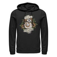 Star Wars - Síla se probouzí - BB-8 BB8 Tat - Unisex Mikiny s kapucí - Černá - Napřed