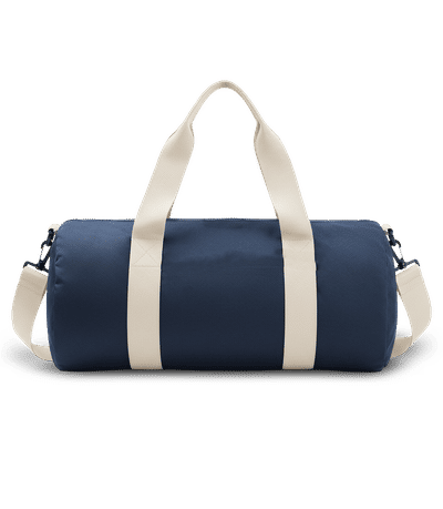 Retro Sporttasche BagBase - Marine / Weiß - Hinten
