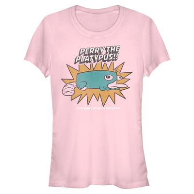 Disney Classics - Phineas and Ferb - Perry The Platypus - Women's T-Shirt - Pink - Front