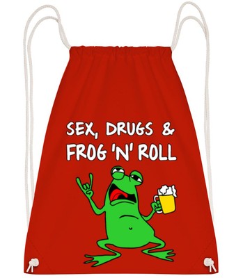 Sex Drugs & Frog'n'Roll - Turnbeutel - Rot - Vorne