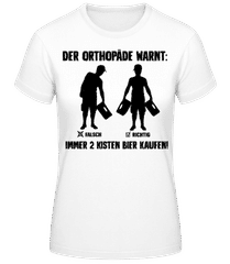 Der Orthopäde Warnt · Frauen Basic T-Shirt