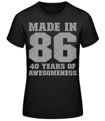 40 Years Of Awesomeness · Camiseta básica de mujer
