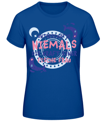 Sternzeichen Kraft Fische Frau - Frauen Basic T-Shirt - Royalblau - Vorne