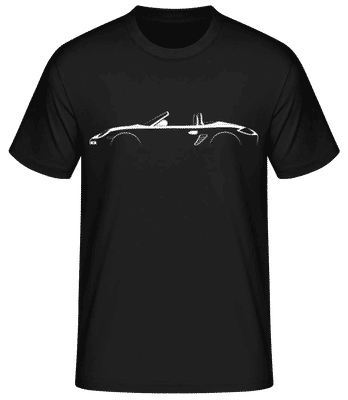 'Porsche Boxster 987' Silhouette - T-shirt standard Homme - Noir - Devant