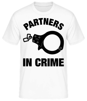 Partners In Crime - Men's Basic T-Shirt - White - Front