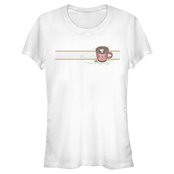 Netflix - Stranger Things - Quote Mornings Mug - Femme T-shirt - Blanc - Devant