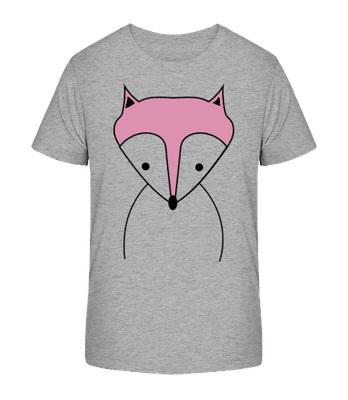 Renard Mignon - T-shirt bio Enfant Stanley Stella 2.0 - Gris chiné - Devant