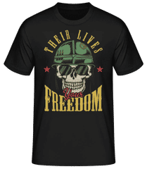 Their Lives Your Freedom · Camiseta básica para hombre