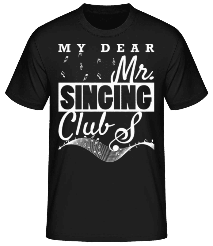 Vorschau: Mr Singing Club - Männer Basic T-Shirt - Schwarz - Vorne