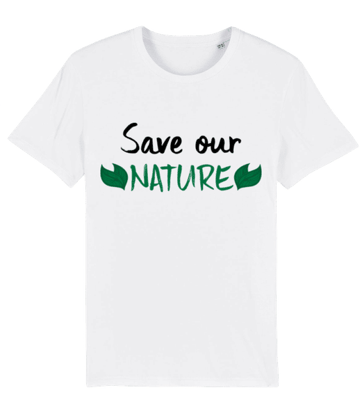 Vorschau: Save Our Nature - Männer Bio T-Shirt Stanley Stella 2.0 - Weiß - Vorne