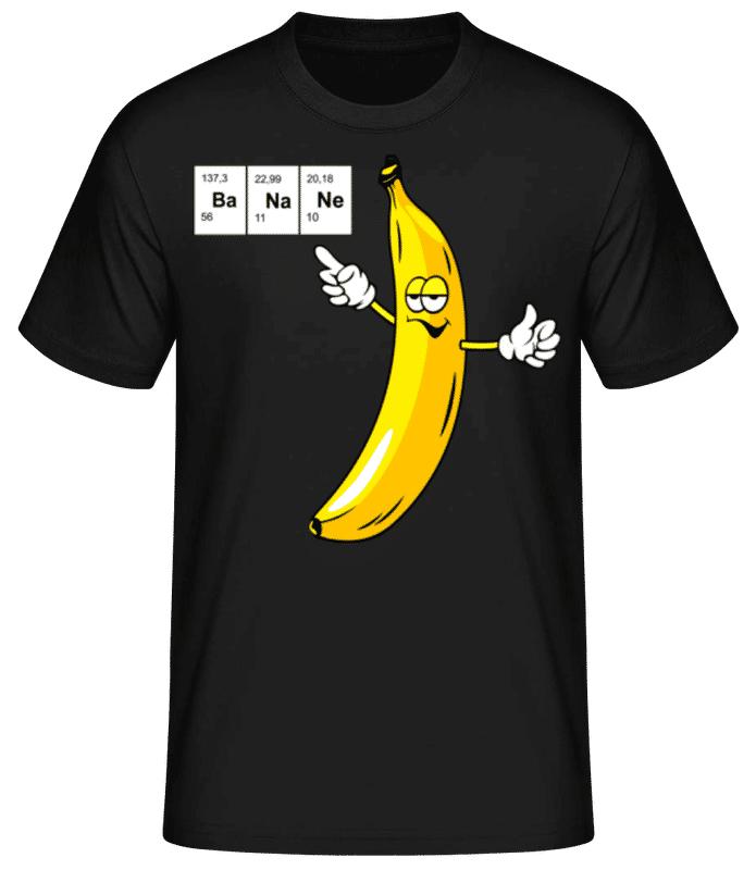 Vorschau: Ba Na Ne - Männer Basic T-Shirt - Schwarz - Vorne