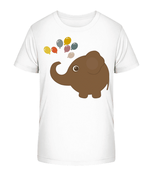 Aperçu: Enfant Comic - Éléphant - T-shirt bio Enfant Stanley Stella 2.0 - Blanc - Devant