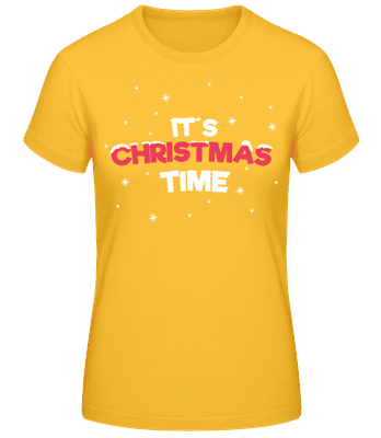 It's Christmas Time - Women's Basic T-Shirt - Golden yellow - Front