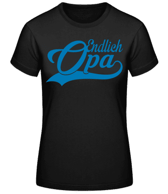 Endlich Opa Blau - Frauen T-Shirt B&C - Schwarz - Vorne