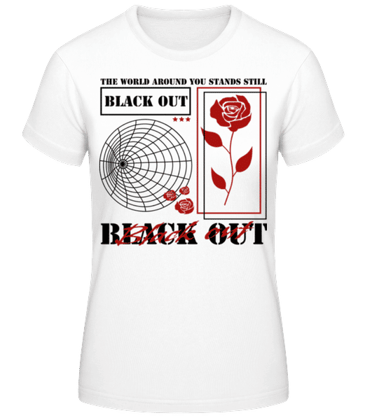Aperçu: Black Out - T-shirt standard Femme - Blanc - Devant