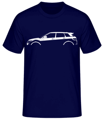 'Range Rover Evoque (2011)' Silhouette - Männer Basic T-Shirt - Marine - Vorne