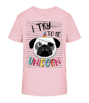 Unicorn Dog - T-shirt bio Enfant Stanley Stella 2.0 - Rose - Devant