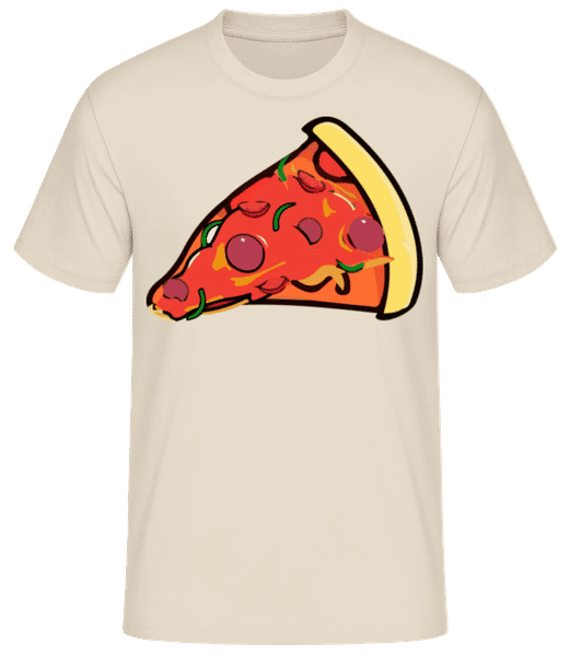 Aperçu: Pizza Slice - T-shirt standard Homme - Crème - Devant