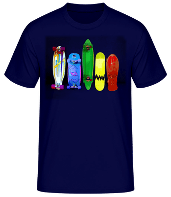 Planches Folles - T-shirt standard Homme - Bleu marine - Devant