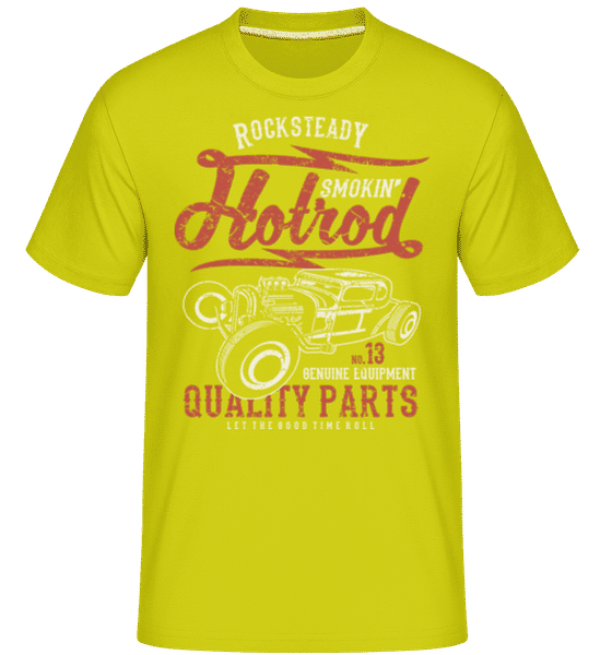 Preview: Smokin Hotrod -  Shirtinator Men's T-Shirt - Lime - Front