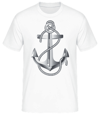 Anchor Rope Comic Silver - T-shirt standard Homme - Blanc - Devant