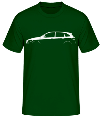 'Mercedes-Benz B-Class W247' Silhouette - Männer Basic T-Shirt - Flaschengrün - Vorne