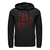 Disney - The Little Mermaid - Sebastian Sebeztian Front - Unisex Sudadera con capucha - Negro - delante
