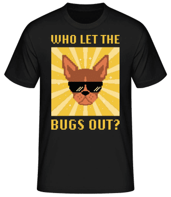 Who Let The Bugs Out - Camiseta básica para hombre - Negro - delante