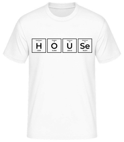 Preview: House Periodic Table - Men's Basic T-Shirt - White - Front