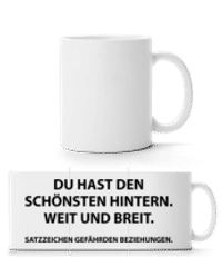 Satzzeichen Gefährden Beziehungen - Panoramatasse - Weiß - Vorne