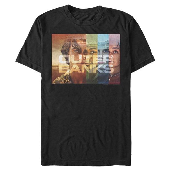 Preview: Netflix - Outer Banks - Skupina Cover Poster - Men's T-Shirt - Black - Front