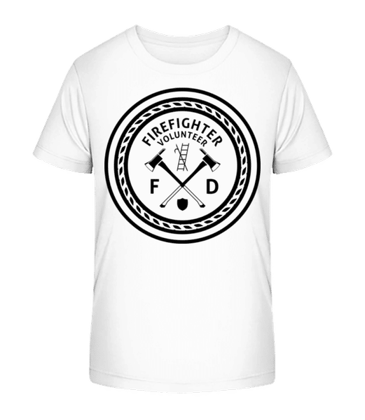 Aperçu: Firefighter - T-shirt bio Enfant Stanley Stella 2.0 - Blanc - Devant
