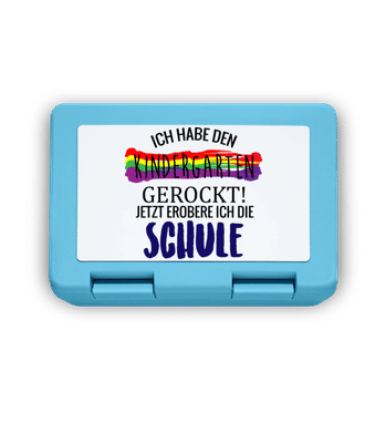 Ich Erobere Die Schule - Brotdose - Hellblau - Vorne