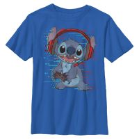 Disney Classics - Lilo & Stitch - Stitch Games - Niños Camiseta - Azul real - delante