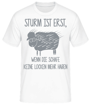 Schafe Ohne Locken - Männer Basic T-Shirt - Weiß - Vorne