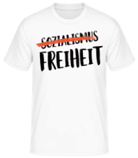 Sozialismus Freiheit - Männer T-Shirt B&C - Weiß - Vorne