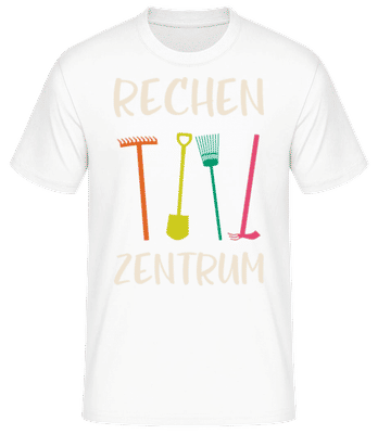 Rechenzentrum - Männer Basic T-Shirt - Weiß - Vorne