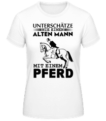 Alter Mann Mit Pferd · Frauen Basic T-Shirt