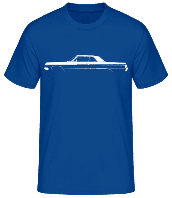 'Chevrolet Impala SS 1964' Silhouette - T-shirt standard Homme - Bleu royal - Devant