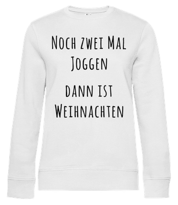 Noch Zwei Mal Joggen - Frauen Standard Pullover - Weiß - Vorne