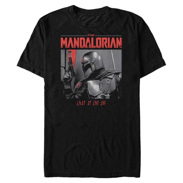 Aperçu: Star Wars - The Mandalorian - Mandalorian Code Red - Homme T-shirt - Noir - Devant