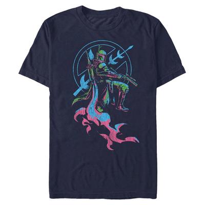 Star Wars - Book of Boba Fett - Boba Fett Fett Seal - Men's T-Shirt - Navy - Front