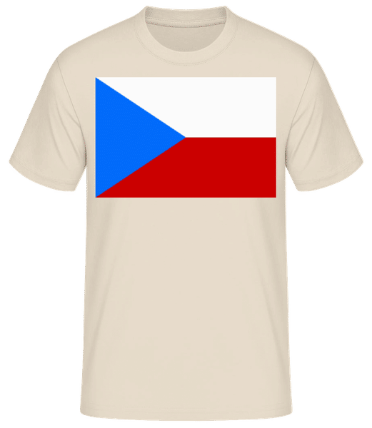 Preview: Czech Flag - Men's B&C T-Shirt - Cream - Front