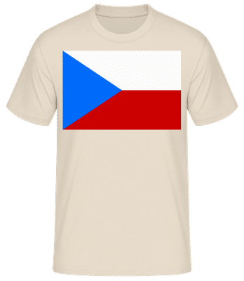 Czech Flag - Men's B&C T-Shirt - Cream - Front