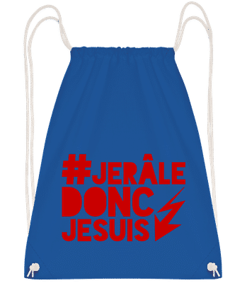 Donc Je Suis - Sac à dos Drawstring - Bleu royal - Vorn