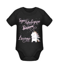 Signe Astrologique Licorne Poisson · Body manches courtes bio