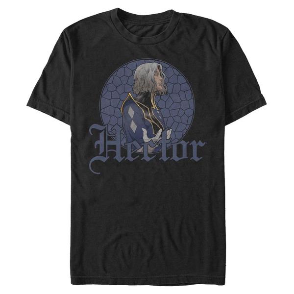 Aperçu: Netflix - Castlevania - Hector Stained Glass - Homme T-shirt - Noir - Devant